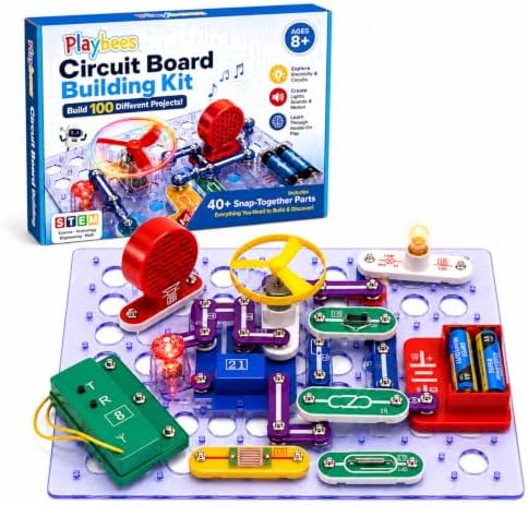 Playbees STEM Circuit Board Building Kit for Kids Ages 8-12 by Playbees
