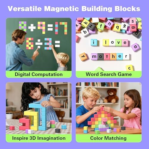 Apluses Magnetic Blocks for Toddlers 3+ Gift for Boys Girls - Image 5