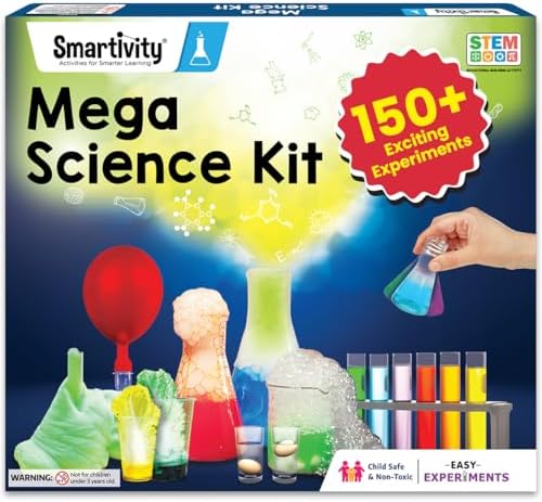 Smartivity Legendary Mega 150 Science Experiment Kit for Kids, Smart Birthday Gifts, Educational Science Experiments for Boys & Girls, STEM Toys for Learning & Fun for Age 6, 7, 8, 9, 10, 11, 12,14 by SMARTIVITY