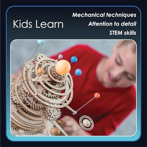 MindWare Gearjits: Solar System – Wooden 3D Building Puzzle for Teens & Adults – DIY Solar System Model – Fun for Parents Too! – Great STEAM Gifts for Ages 12+ - Image 6