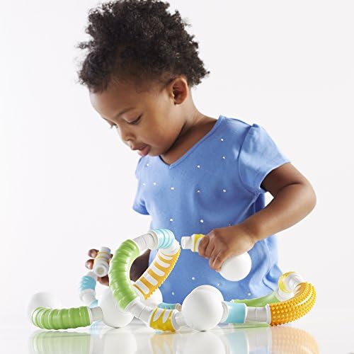 Guidecraft Grippies Curves - 30 Piece Set, STEM Soft Grip Magnetic Building Toy for Toddlers - Image 4