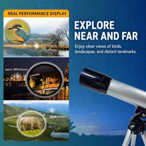 Telescope for Kids 8–12, Beginner Telescope 100x Magnification - Image 4