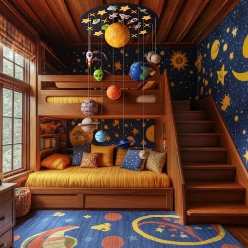 Novabright 87 Pcs Solar System Model Project Kit Back to School Include 16 Mixed Solar System Foam Balls 24 Pigment 4 Brushes DIY Polystyrene Spheres Balls for Outer Space Planet Foam Projects - Image 6