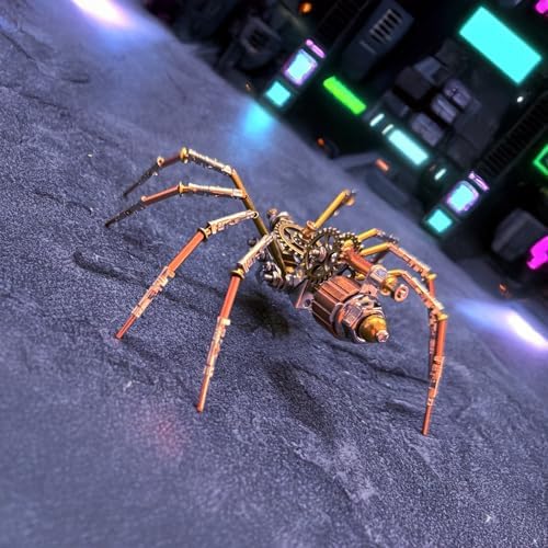 Mechanical Insect Bug Spider Sculpture, Metal Model Kits, Adult Hobby Kits for Men,Arts & Crafts,DIY Projects Metal Building Mens Birthday Gift, Fun (Mechanical Spider C) - Image 5