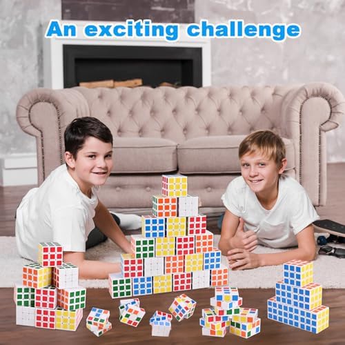 GOLDGE 24 Mini Cube Puzzles, 1.18in 3x3 Magic Cube Set - Image 6
