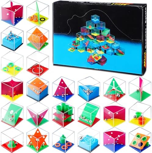 Sumind 24 Pcs 3D Maze Puzzle Cube Brain Teaser Ball Party Set,Intelligent by Sumind