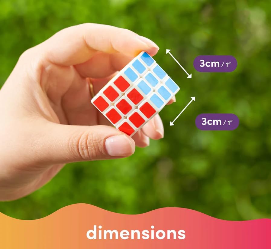 Mini 3x3 Cube Puzzle, Smooth Puzzle Cube for Kids Adults, Stress Relief Magic Cube for Party Favors, Brain Teaser Toy (100Pcs Multicolor) - Image 2