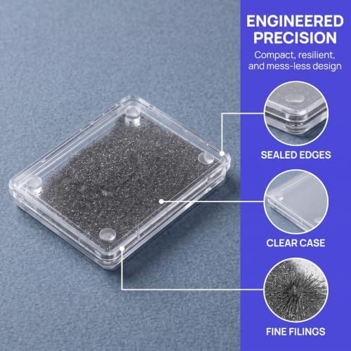 Homoyoyo 5pcs Iron Filings Magnetic Powder for Education Classroom Magnetism Physics Experiment Science Teaching Tools Magnetic Field Demonstrations - Image 7