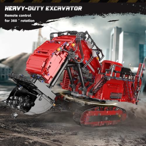 Mould King 17071 RC Excavator Building Set for Adults, 4767 Pieces Truck Construction Vehicle Model, APP Remote Control Truck with Engines, STEM Engineering Toys - Image 6