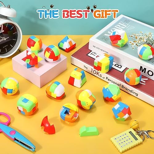 Syhood 24 Pcs Brain Teaser Puzzles for Adults Unlock Interlock Puzzle - Image 4