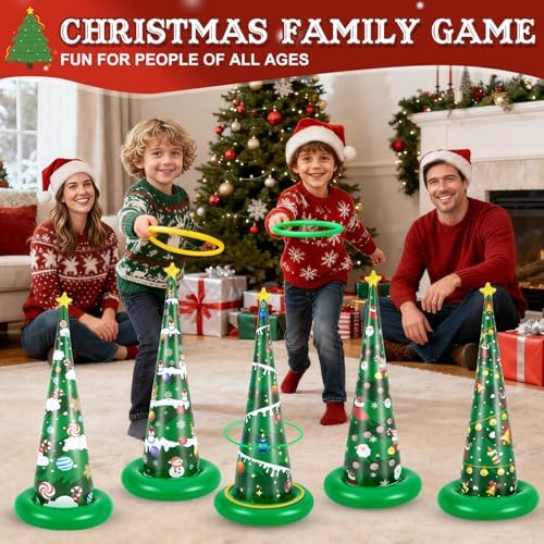 Bug Catcher for Kids, 5 Pack Inflatable Christmas Ring Toss Game - Image 7
