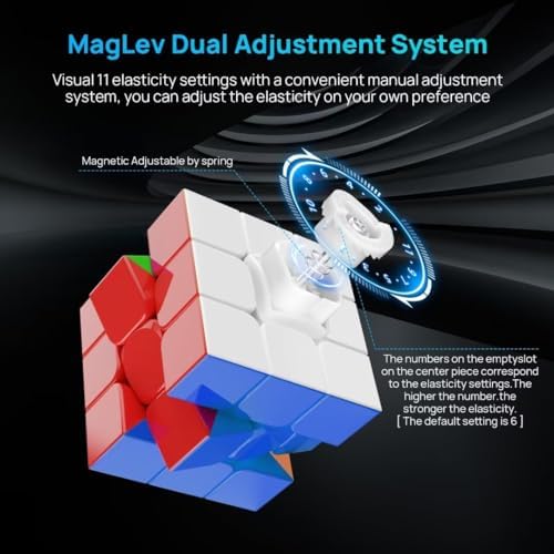 Magnetic 3x3 Speed Cube Stickerless for Kids & Adults, Competition Cube - Image 3