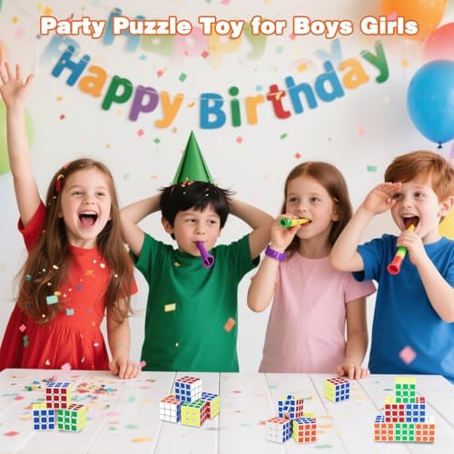 Mini Cube Party Favors for Kids: 80 Pack Magic Cube Party Puzzle Game Toys - Image 6