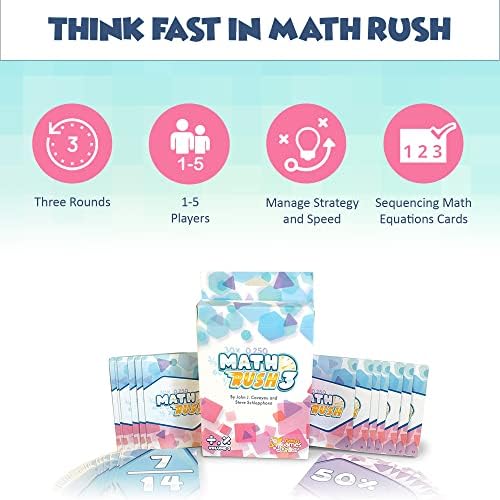Math Rush 3: Fractions, Decimals & Percentages - A Cooperative Time-Based Math Flash Card Game for Kids, Students, and Families | Fun & Engaging STEM Game for Math Class or Family Game Night - Image 3