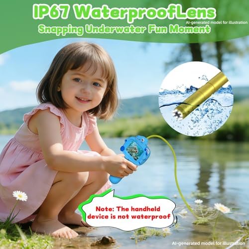 Kids Borescope Camera with Light, STEM Educational Toy, Blue - Image 5