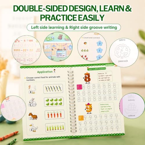 Magic Grooved Writing Practice for kids – 4-Book Set with Pens - Image 5