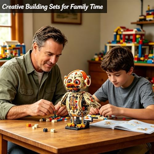 Mechanical Duck Building Blocks Set, STEM Rotating with Moving Wings - Image 5