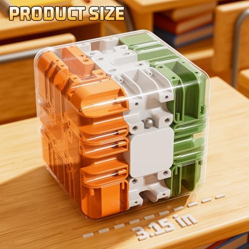 JUKUDAHU 3D Cube Puzzle Toys for Kids 3-8 with Ball, Fidget Toys - Image 6
