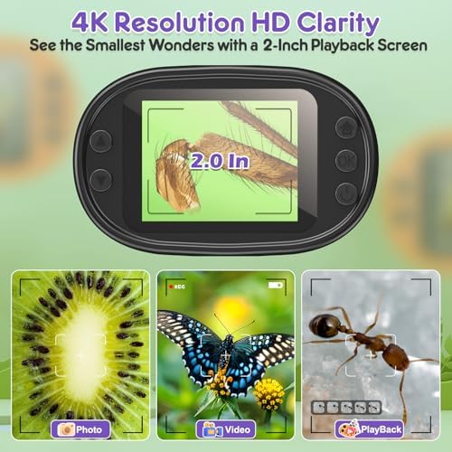Kids Digital Microscope Science Gift: Complete STEM Toy Kit for Ages 4-12 - Image 3