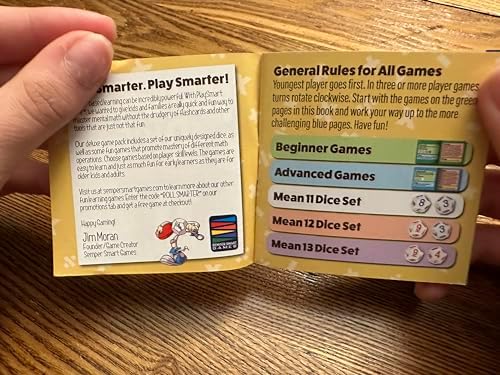 Semper Smart Games PlaySmart Dice Deluxe Math Game – Educational Arithmetic Dice Activity for Kids 6+, Fun Family Learning Game with 11 Math Games for Mental Calculation, Classroom, Home & Travel - Image 6