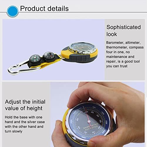 JINYISI Altimeter, Altimeter for Hiking, Four-in-one Multi-Function Barometer, Outdoor Mountaineering Compass Thermometer, Sports Multi-Function high Precision - Image 5