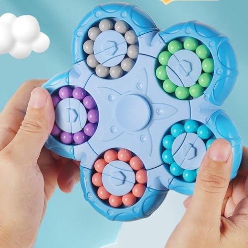 YUDANSI Magic Bean Puzzle Toy, Rotating Magic Bean & Fidget Cube 2-in-1, Rotating Magical Cube Fidgets Gift for Kids Boys Girls Age 3+, 5-7, 8-12, Brain Teaser Fingertip Toys for Teens Adults - Image 5