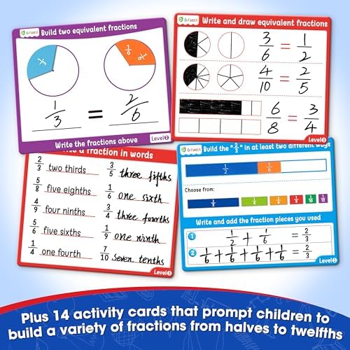 D-FantiX Magnetic Fraction Tiles & Fraction Circles Activity Set - Image 3