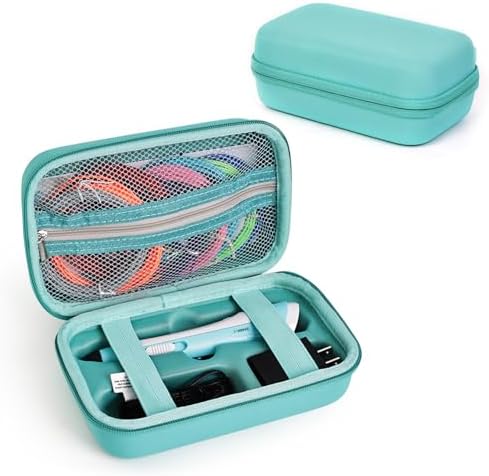 Hard Case Compatible with SCRIB3D P1/Advanced Printing 3D Pen, Turquoise by Jaffzora