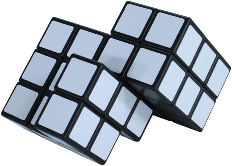 Cuberspeed Blanker Cube Mirror 3x3 with an Offset core and Bandaged Pieces Silver Color Puzzle - Image 3