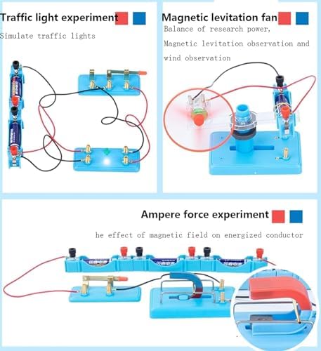 Full Set Physics Electromagnetism Experiment Box, Comprehensive Electric Circuit Teaching Kit Supports Over 50 Types of Electricity & Magnetism Laboratory Experiments - Image 2