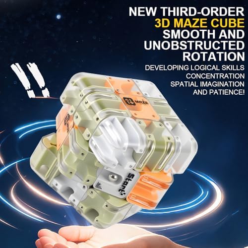 3D Rolling Ball Maze Cube, Brain Teaser Puzzles Toys Educational Focus Toys - Image 5