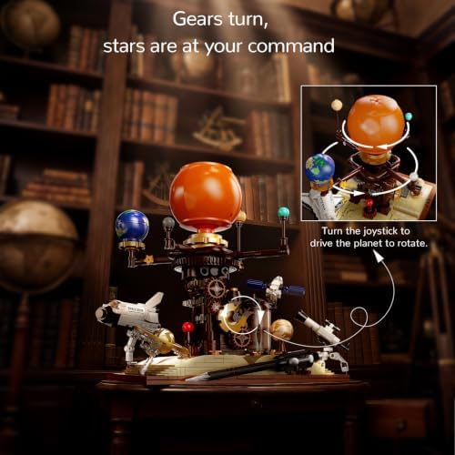 672Pcs Spinning Solar System Building Block Set, Rotating Planet Model Kit - Image 6