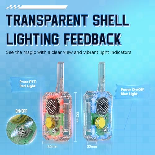 Retevis RT388 Blue Walkie Talkies for Kids Gifts Toys for 6 7 8 9 12 Year Old Boys Bundle with EZTalk 80 Walkie Talkies for Kids, Science STEM Kits DIY Electronic Toys Christmas Birthday Gifts - Image 7