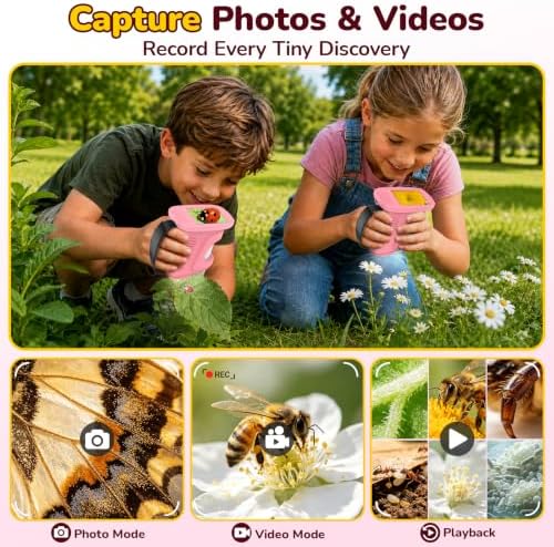 1000X Handheld Digital Microscope for Kids: Includes 32GB Card & EVA Case - Image 6