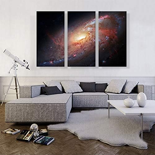 ARTCANVAS Hubble Telescope Messier 15 Globular Cluster Canvas Art Print Stretched Framed Painting Picture Poster Giclee Wall Decor - 60" x 40" (0.75" Deep) (3-Piece) - Image 2