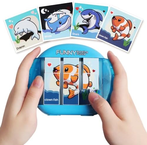 Rotating Puzzle for Toddlers Kids 3+, Travel Essentials Toys by Fullware