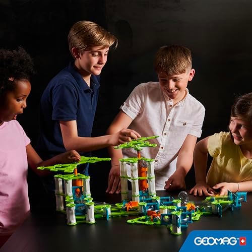 Geomag Gravity Classic Mechanics Magnetic Toys for Kids Ages 8+, 153pc Educational STEM Magnets for Kids - Swiss-Made Magnetic Blocks, Tiles and Building Toys from 100% Recycled Plastic - Image 5