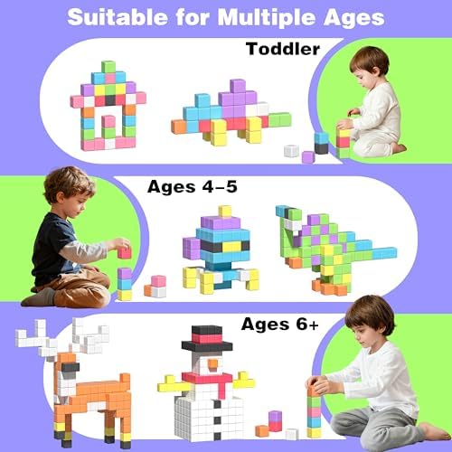 Apluses Magnetic Blocks for Toddlers 3+ Gift for Boys Girls - Image 4
