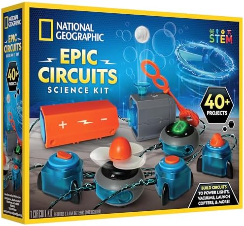 National Geographic Circuit Maker Electronics Kit with 40+ STEM Projects by BlueMarbleToys