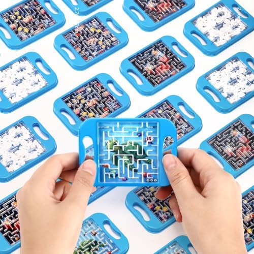 JellyArch 36 Pcs Mini Maze Puzzle Bulk for Kids Maze Cubes, Marine Animals by JellyArch