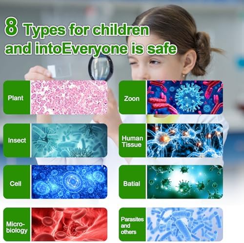 30 Microscope Slides with specimens, Plants, Insects, Animal Cell Samples for use in Biological Science Labs for Children, Students and homeschools - Image 5