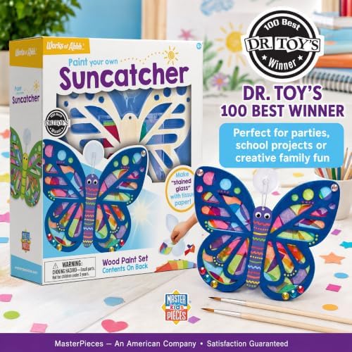 Works of Ahhh... Craft Set - Suncatcher Classic Wood Paint Kit - Premium Quality, Educational, and Fun Activity for Kids and Families - Great Gift Idea for Holidays, Birthdays, and Everyday Playtime - Image 3