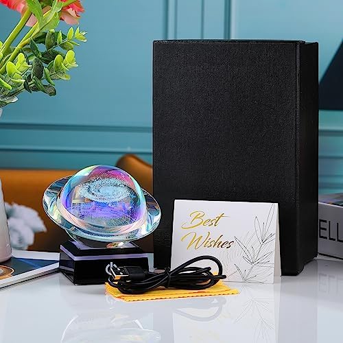 Qianwei 3D Solar System Model Galaxy Crystal Ball Astronomy Gift Room Decor - Image 3