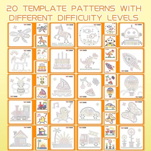 GLEEHAPY Learning Educational STEM Toy, Mosaic Magnetic Puzzle - Image 4