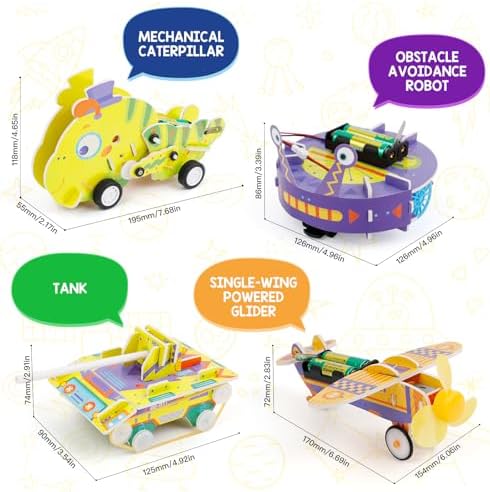 Kasfalci STEM Kits for Kids Age 8-10, STEM Toys for Boys Age 8-12, Science Experiments Robotics Engineering Projects Crafts Robot Building Activities for 6 7 8 9 10 11 12 13 14 Year Old Boys - Image 4