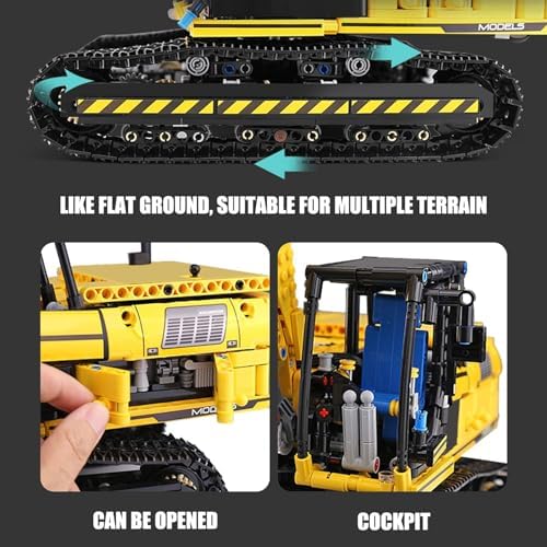 Mould King 13112 RC Excavator Building Set, Remote Control Truck Model Kit - Image 6
