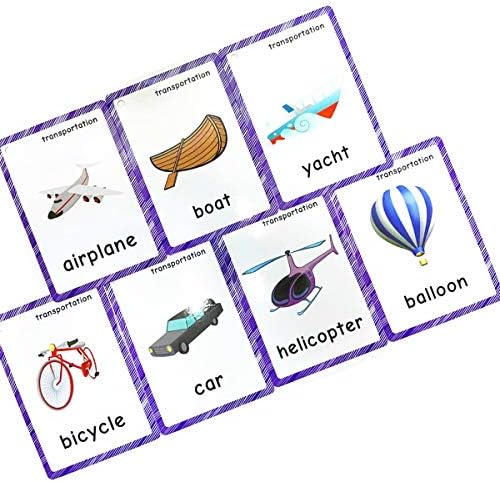 SANTSUN Set of Transportation Flashcards for Toddlers(22 pcs)| Kids Vocabulary Picture Montessori Pocket Cards | Perfect for Preschoolers & Kindergarteners, Teacher/Autism Therapists Tools - Image 6