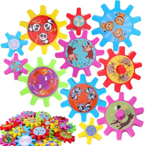 Relaxweex Magnetic Gears Interchangeable for Fridge,36 Pcs,Animal by Relaxweex