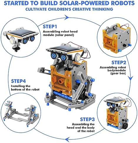 STEM 13-in-1 Education Solar Power Robots Toys for Boys Age 8-12 - Image 2