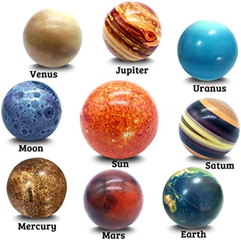 10PCS Solar System Planet Stress Balls,Stress Relief Planets Balls Educational Toys,Anti Stress Solar Educational Balls for Adults,Kids Early Study,Party Game,Birthday Gifts Prize - Image 2